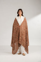 1 Piece Lawn Karandi Embroidered Shawls (CH0029)